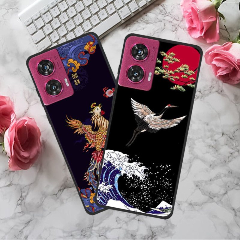 Deksel Til Motorola Edge 50 Fusion Fleursr Og Fiskene