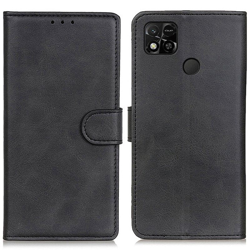 Folio Deksel Til Xiaomi Redmi 10A Matt Kunstskinn