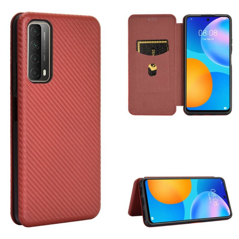 Beskyttelse Deksel Til Huawei P Smart 2021 Folio Deksel Karbonfiber