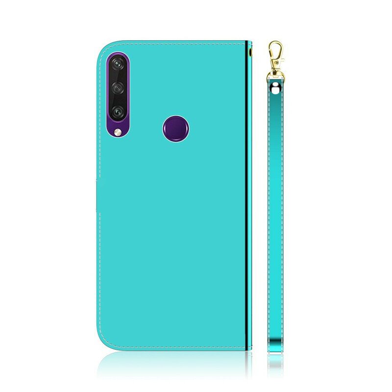 Folio Deksel Til Huawei Y6p Speildeksel I Imitert Skinn