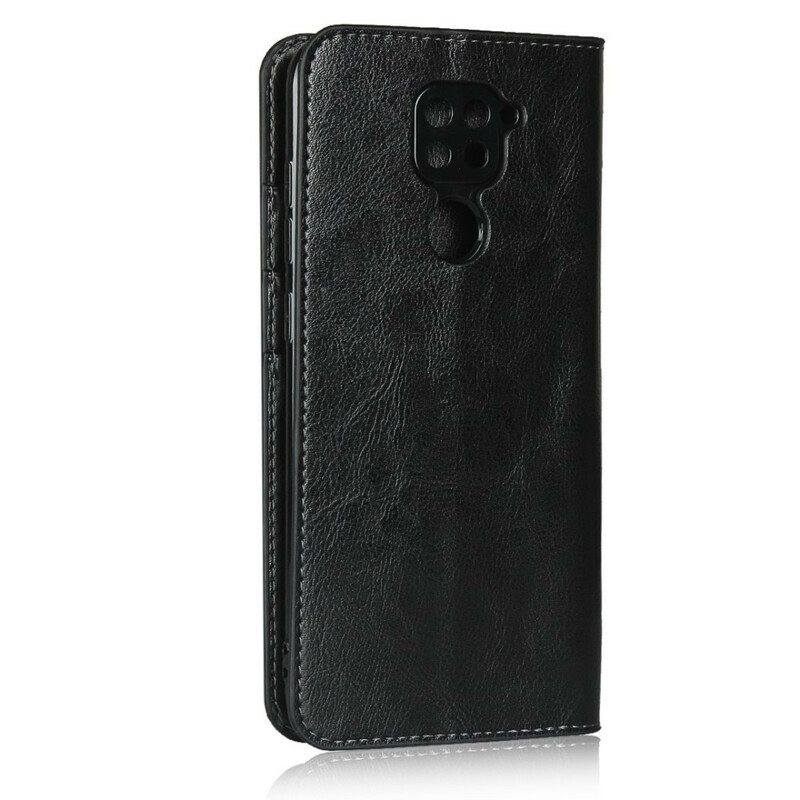 Beskyttelse Deksel Til Xiaomi Redmi Note 9 Folio Deksel Ekte Lær