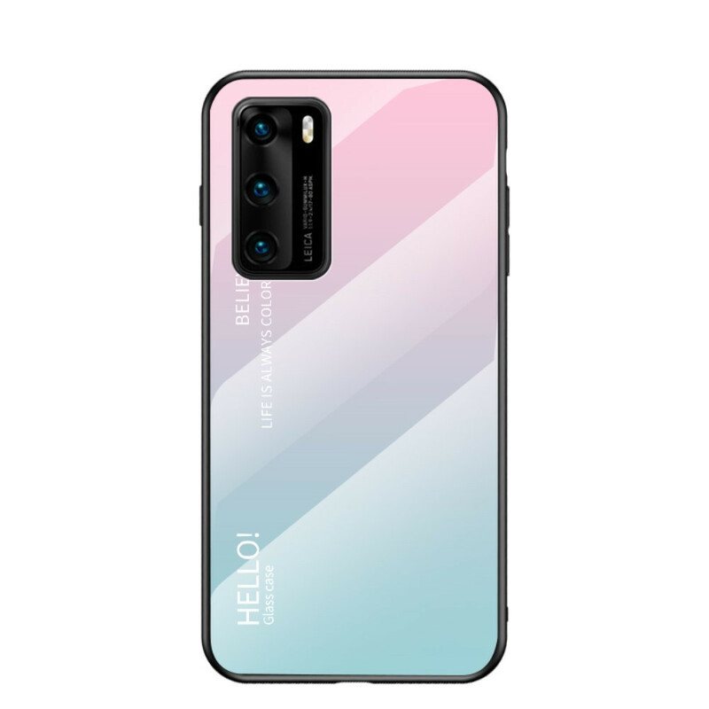 Deksel Til Huawei P40 Herdet Glass Hei
