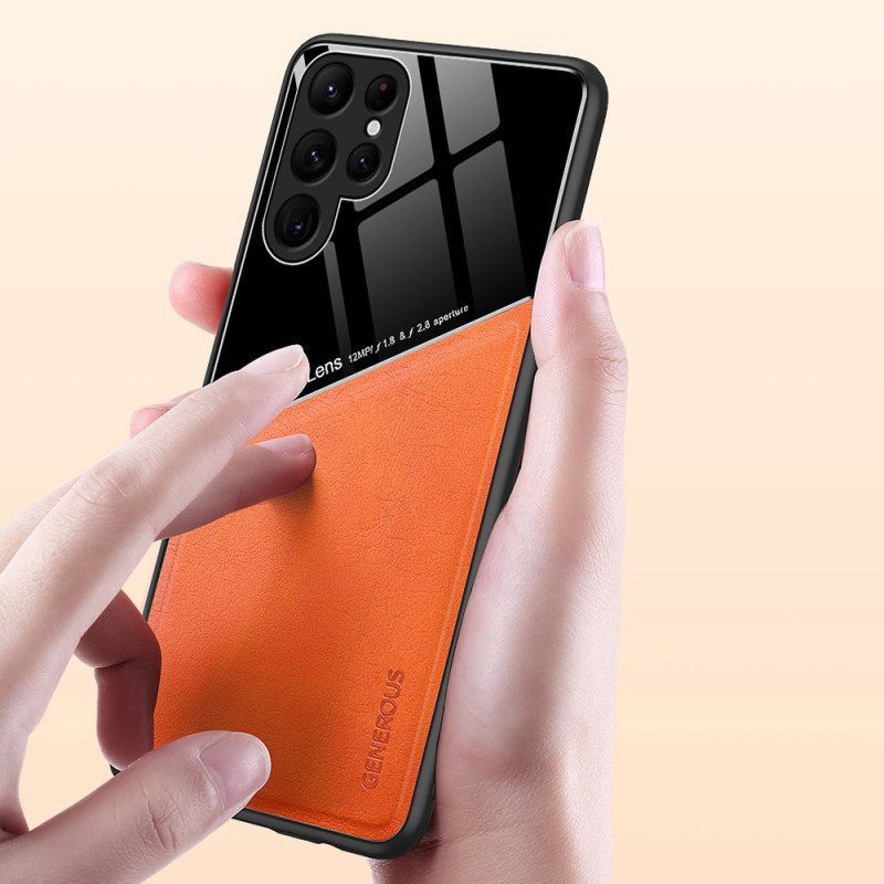 Deksel Til Samsung Galaxy S24 Ultra 5g Magnetisk Skinneffekt