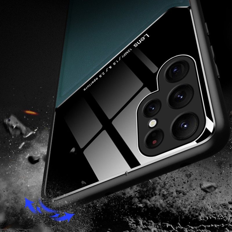 Deksel Til Samsung Galaxy S24 Ultra 5g Magnetisk Skinneffekt