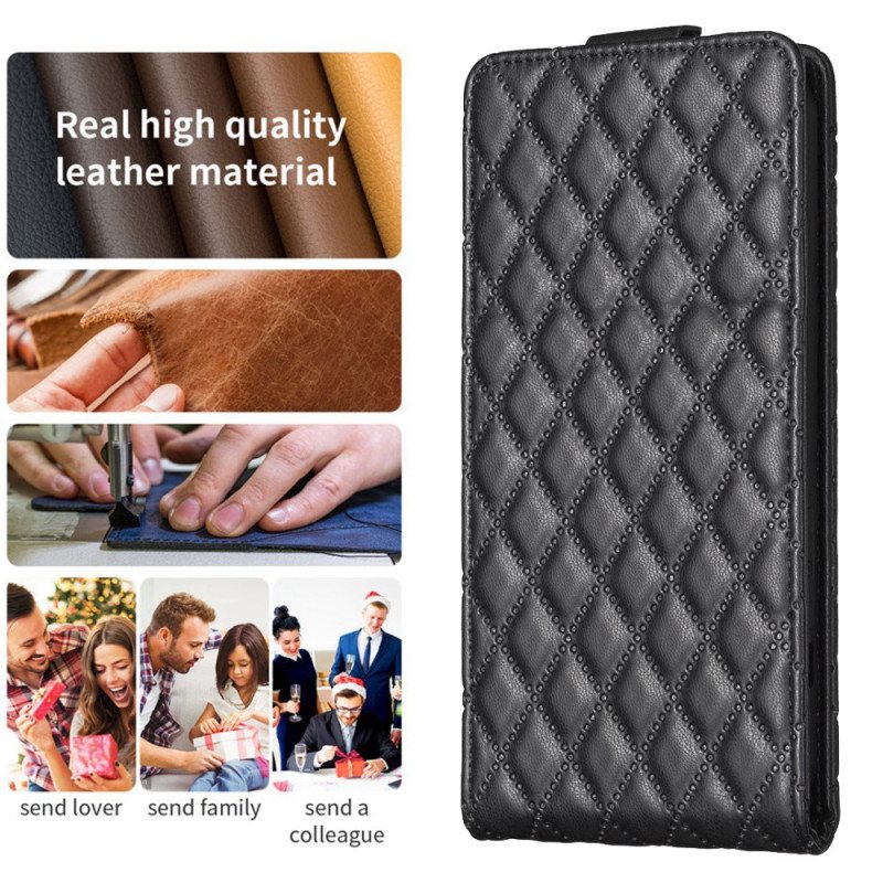 Folio Deksel Samsung Galaxy S24 Ultra 5g Vattert Med Vertikal Klaff Beskyttelse Deksel