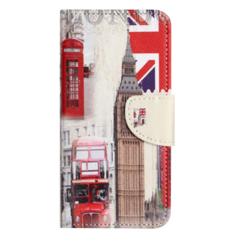 Folio Deksel Samsung Galaxy S24 Plus 5g London Life Beskyttelse Deksel