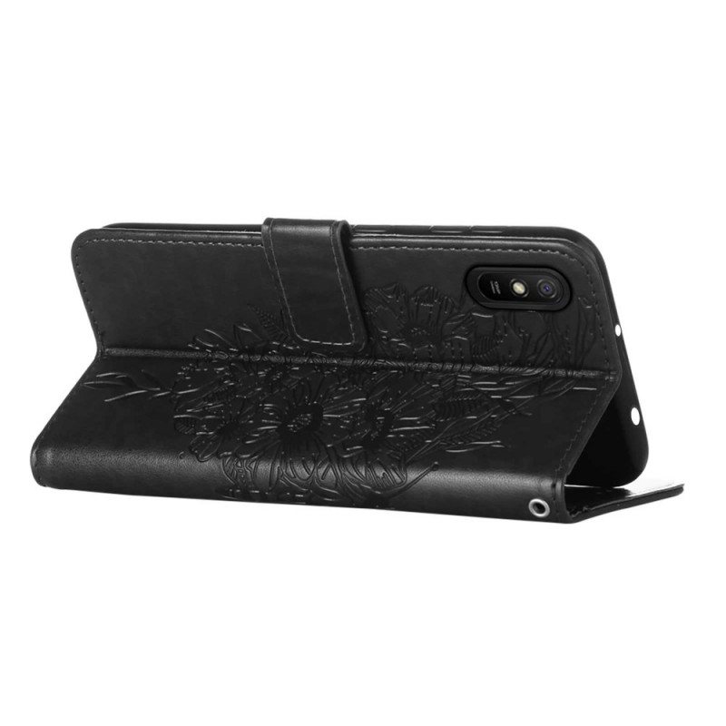 Folio Deksel Til Xiaomi Redmi 9A Sommerfugl Design