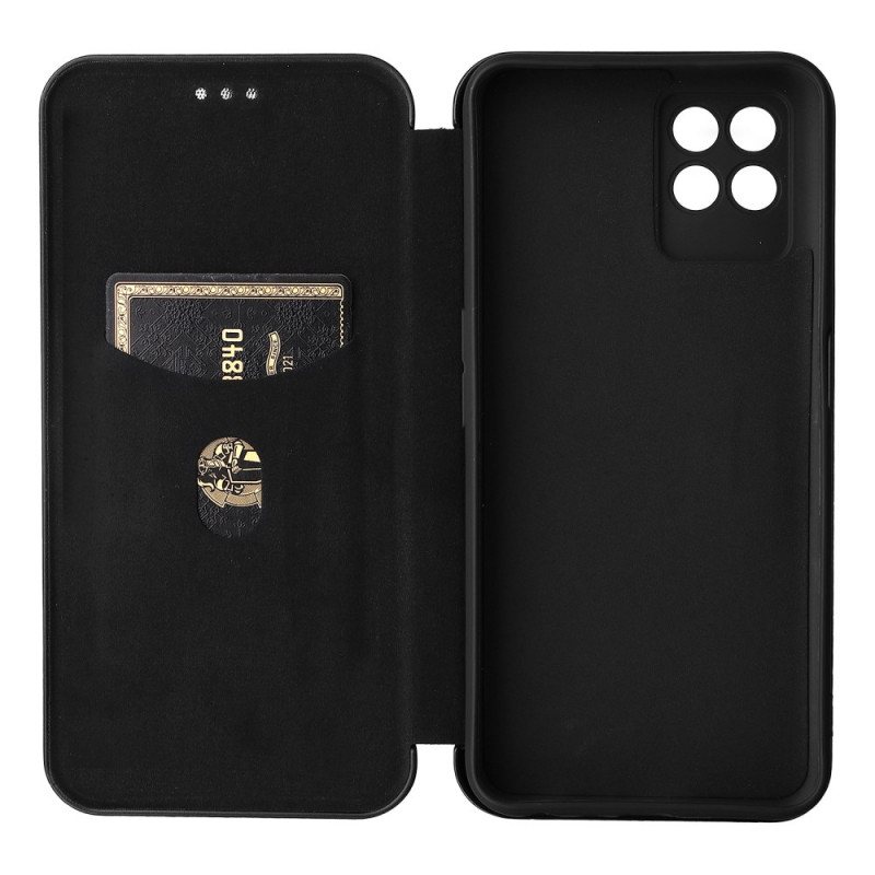 Beskyttelse Deksel Til Realme 8i Folio Deksel Karbonfiber