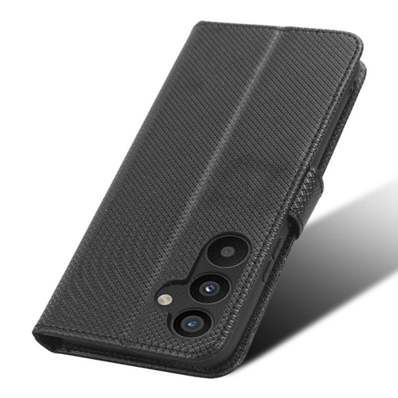 Lærdeksel Til Samsung Galaxy A34 5G Med Kjede Strappy Stil