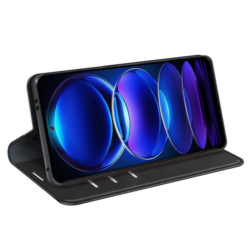 Beskyttelse Deksel Til Xiaomi Redmi Note 12 5G Folio Deksel Skinn Styling