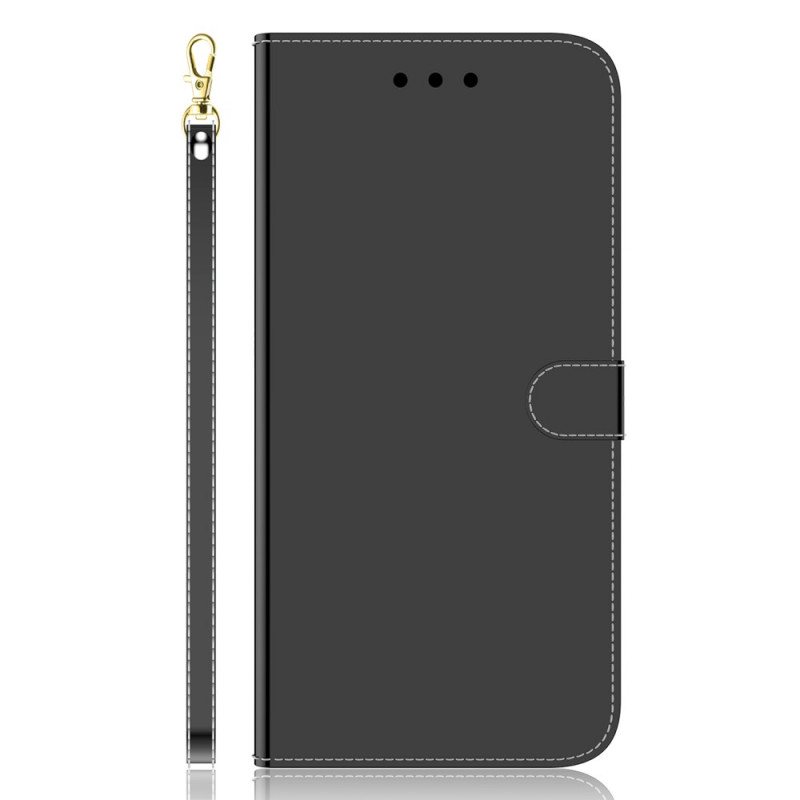 Folio Deksel Til Google Pixel 6 Speildeksel I Imitert Skinn