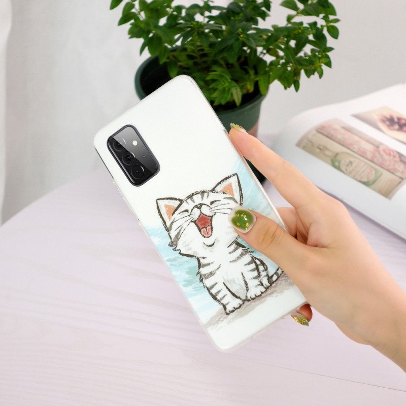 Mobildeksel Til Samsung Galaxy A72 4G / A72 5G Fluorescerende Kat