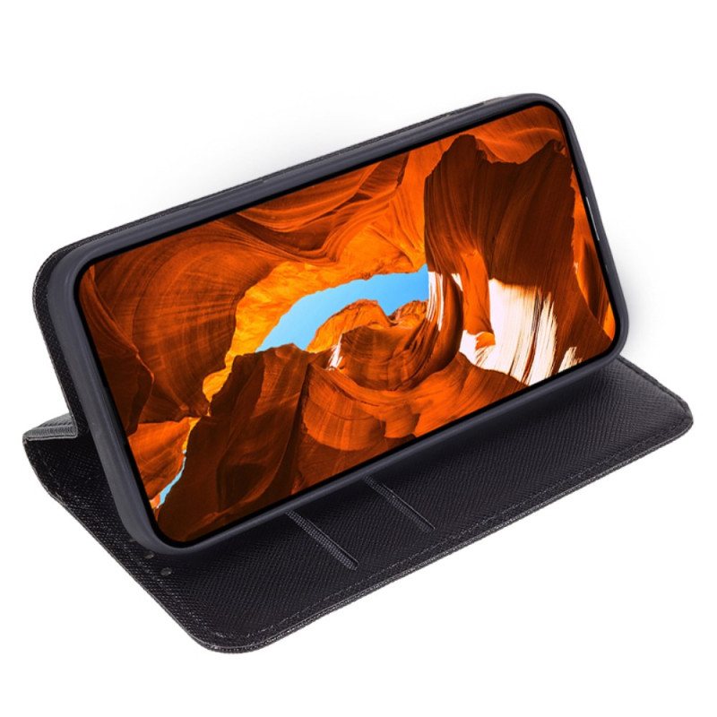 Folio Deksel Xiaomi 14 Pro Teksturert Overflate Beskyttelse Deksel
