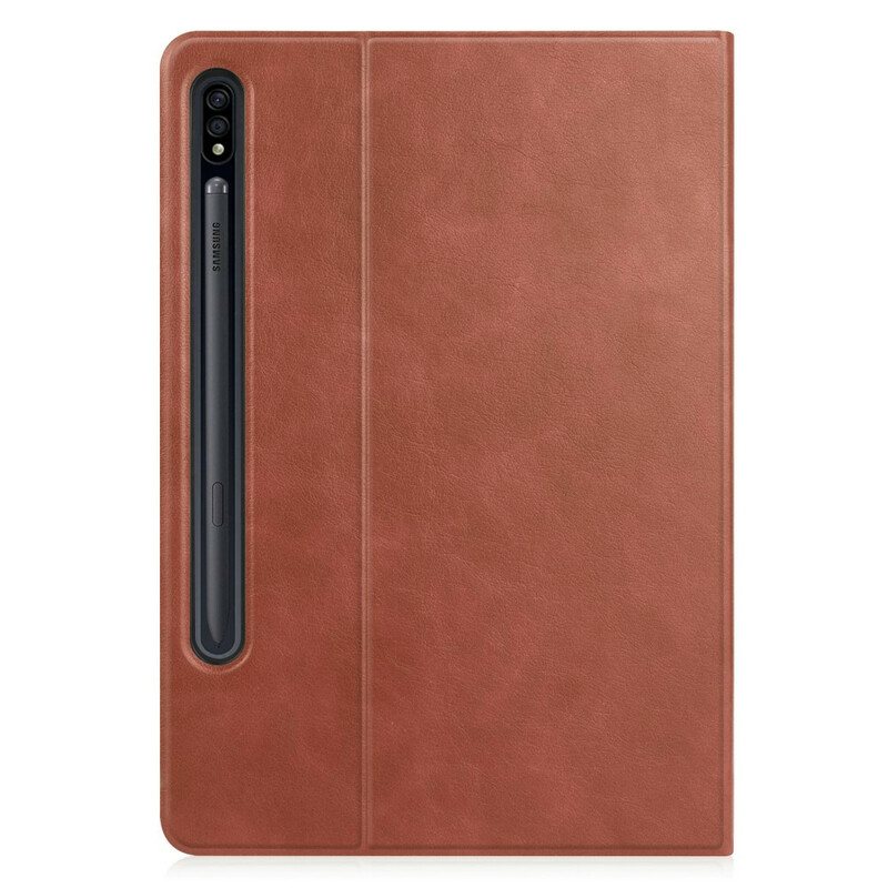 Etui Til Samsung Galaxy Tab S7 FE Teksturert Kunstskinn