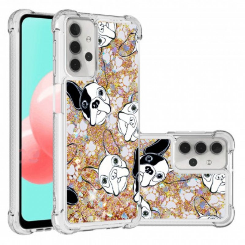 Mobildeksel Til Samsung Galaxy A32 5G Mr Dog Paljetter