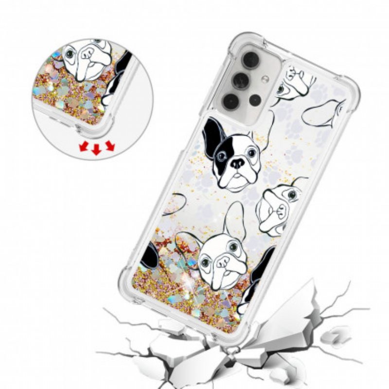 Mobildeksel Til Samsung Galaxy A32 5G Mr Dog Paljetter