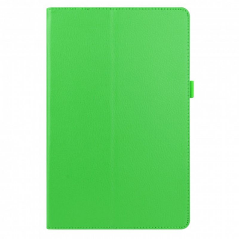 Etui Til Samsung Galaxy Tab A7 (2020) Litchi Imitert Skinn