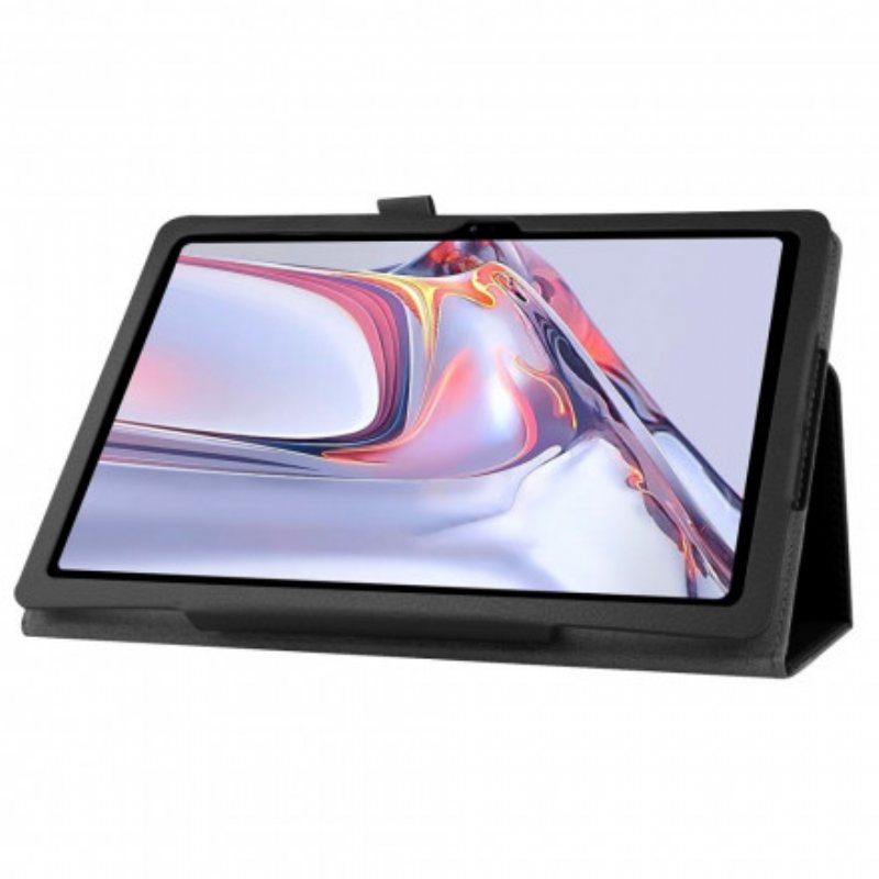 Etui Til Samsung Galaxy Tab A7 (2020) Litchi Imitert Skinn