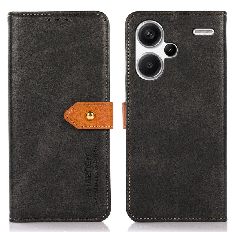 Folio Deksel Til Xiaomi Redmi Note 13 Pro Plus 5g Vintage Khazneh Lås