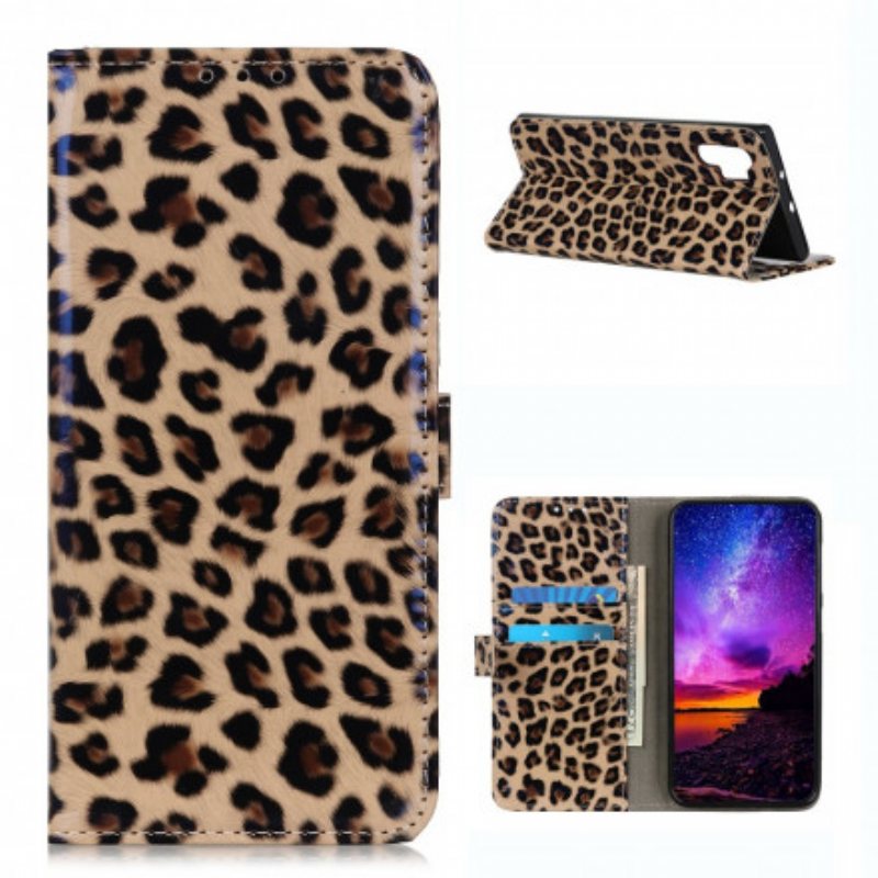 Folio Deksel Til Samsung Galaxy A32 Vanlig Leopard