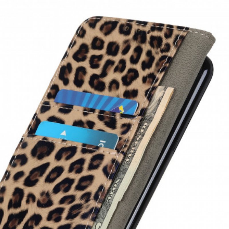 Folio Deksel Til Samsung Galaxy A32 Vanlig Leopard
