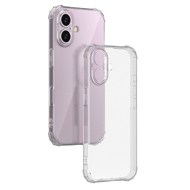 Deksel iPhone 16 Transparent Forsterket Beskyttelse Deksel