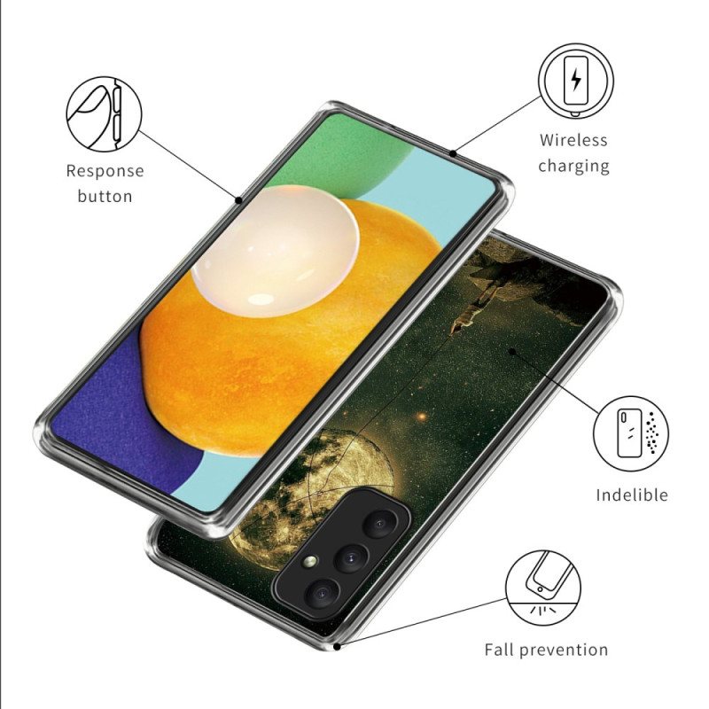 Deksel Samsung Galaxy A55 5g Mobildeksel Måne