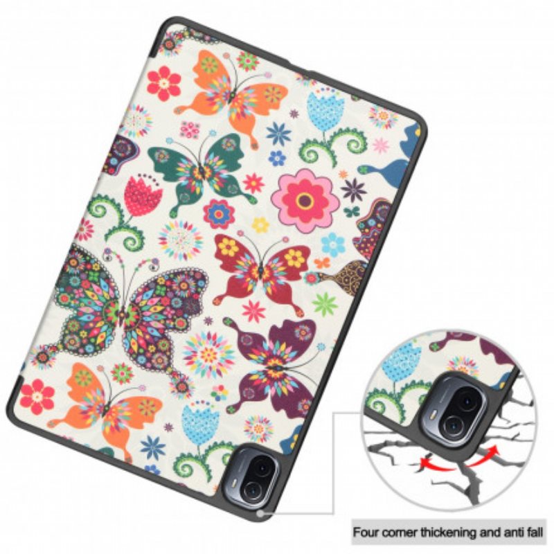 Beskyttelse Deksel Til Xiaomi Pad 5 Vintage Blomsterpennholder