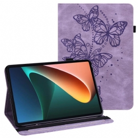 Etui Til Xiaomi Pad 5 Multifunksjonelt Sommerfuglmønster