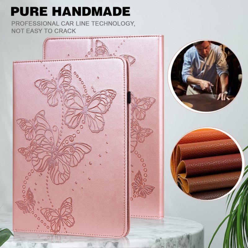 Etui Til Xiaomi Pad 5 Multifunksjonelt Sommerfuglmønster