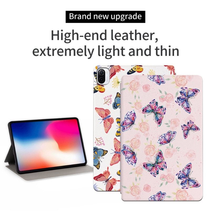 Folio Deksel Til Xiaomi Pad 5 Enslige Sommerfugler