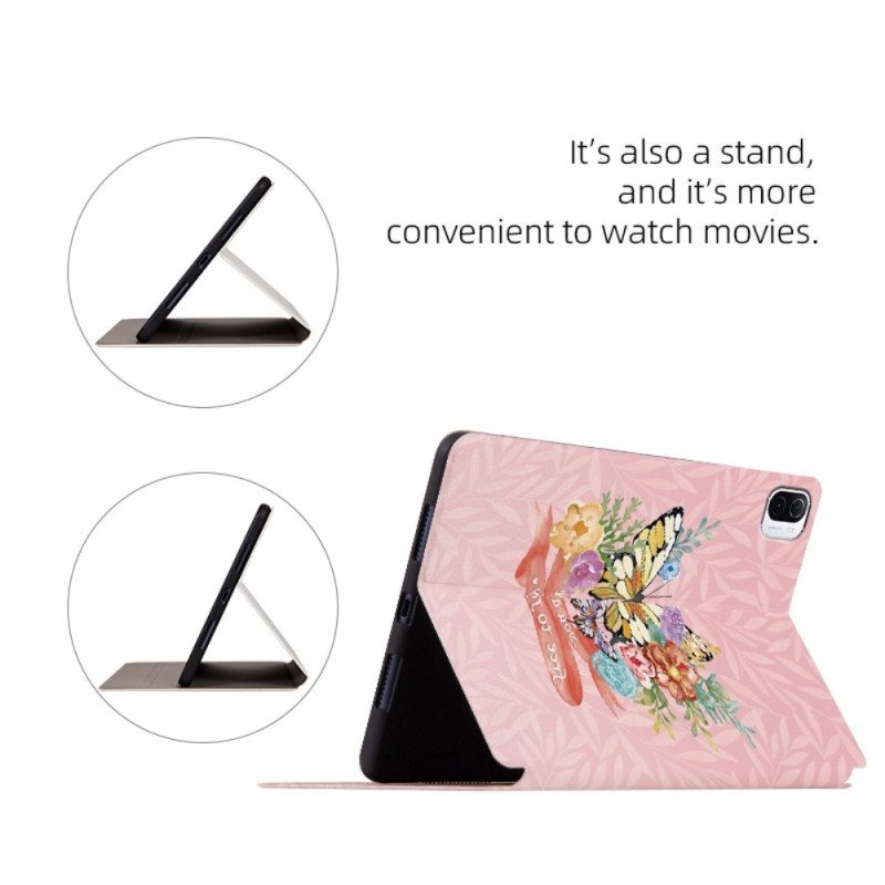 Folio Deksel Til Xiaomi Pad 5 Enslige Sommerfugler
