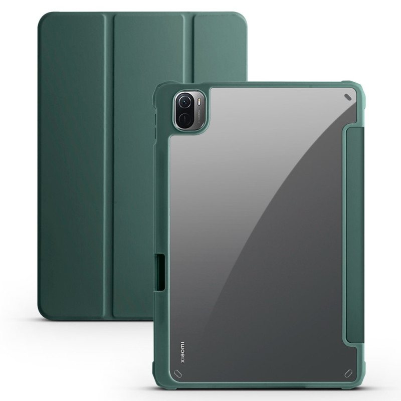 Folio Deksel Til Xiaomi Pad 5 Stiv Plast Og Klar Akryl