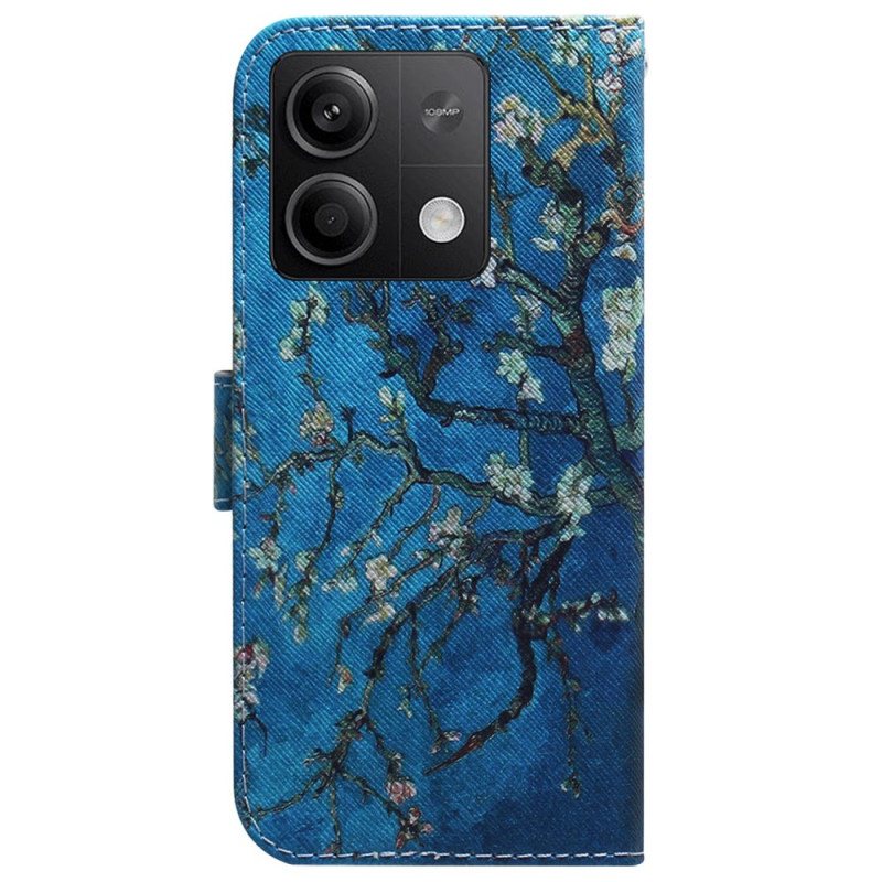 Folio Deksel Til Xiaomi Redmi Note 13 5g Aprikosblomster