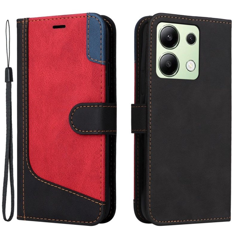 Folio Deksel Xiaomi Redmi Note 13 4g Trefarget Med Stropp