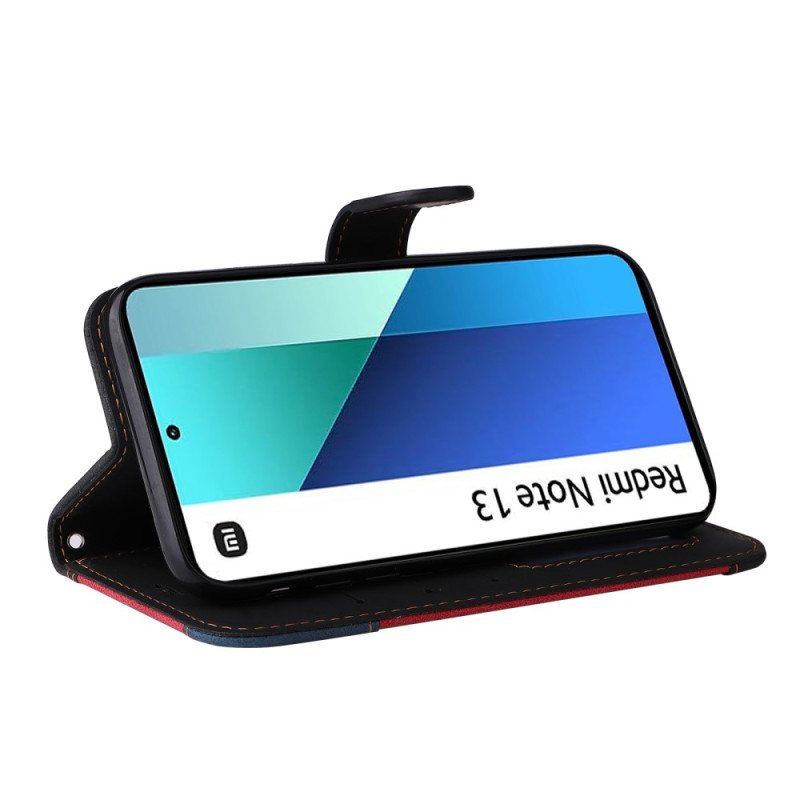 Folio Deksel Xiaomi Redmi Note 13 4g Trefarget Med Stropp