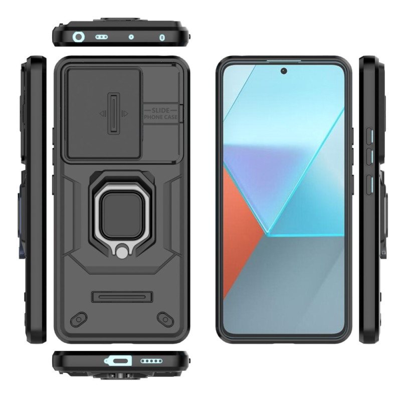 Deksel Xiaomi Redmi Note 13 Pro 5g Mobildeksel Motstandsdyktig Ring Med Glidende Linsebeskyttelse