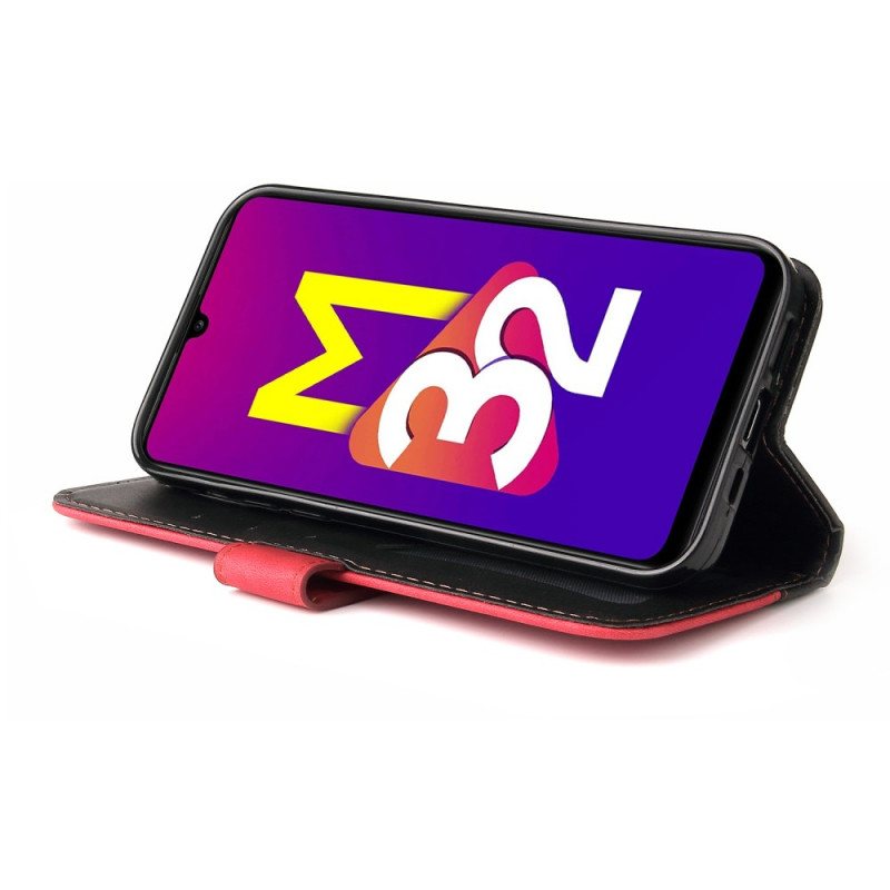 Folio Deksel Til Samsung Galaxy M32 To-tone
