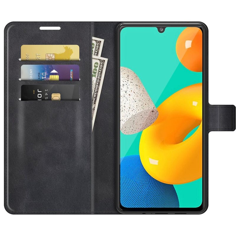 Lærdeksel Til Samsung Galaxy M32 Slank I Kunstskinn
