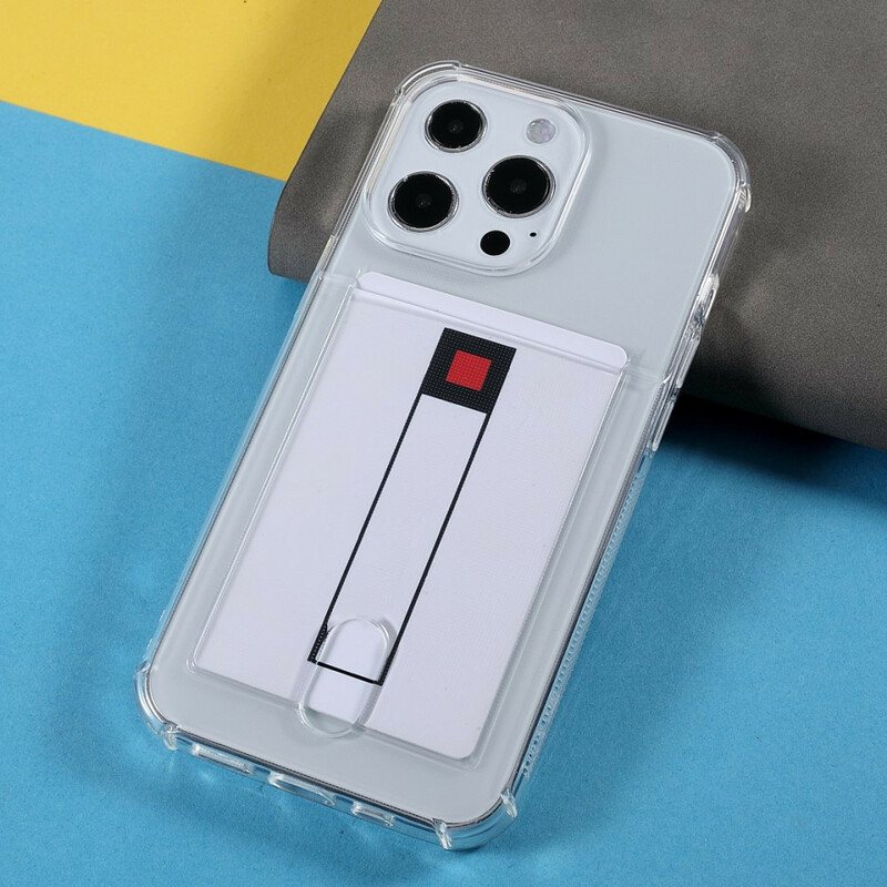 Deksel Til iPhone 13 Pro Gjennomsiktig Fargekortholder
