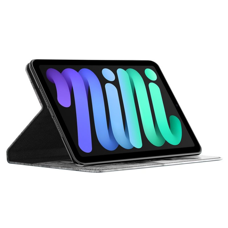 Lærdeksel Til iPad Mini 6 (2021) Kattunge I Imitert Skinn