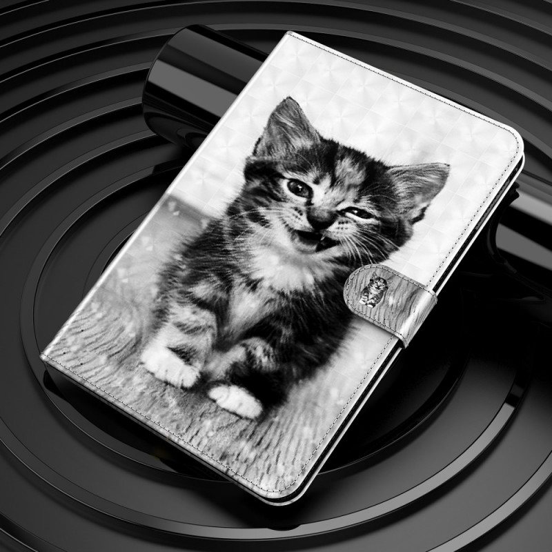 Lærdeksel Til iPad Mini 6 (2021) Kattunge I Imitert Skinn
