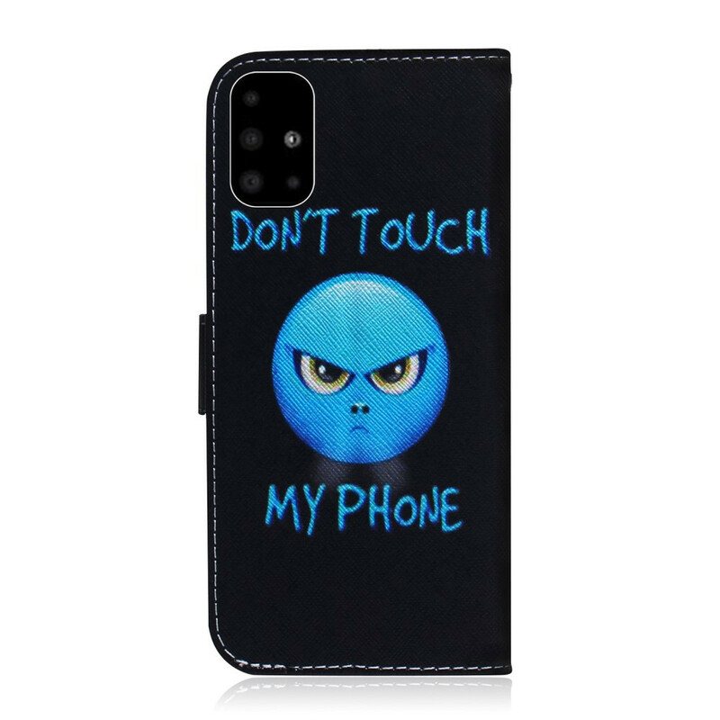 Folio Deksel Til Samsung Galaxy A51 Emoji-telefon